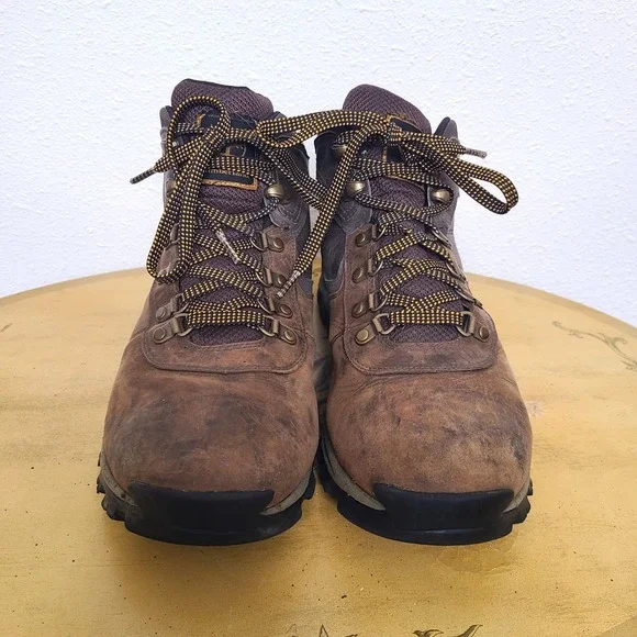 Timberland Mt Maddsen US 9.5 Brown Leather Waterproof Hiking Boots Trail Outdoor